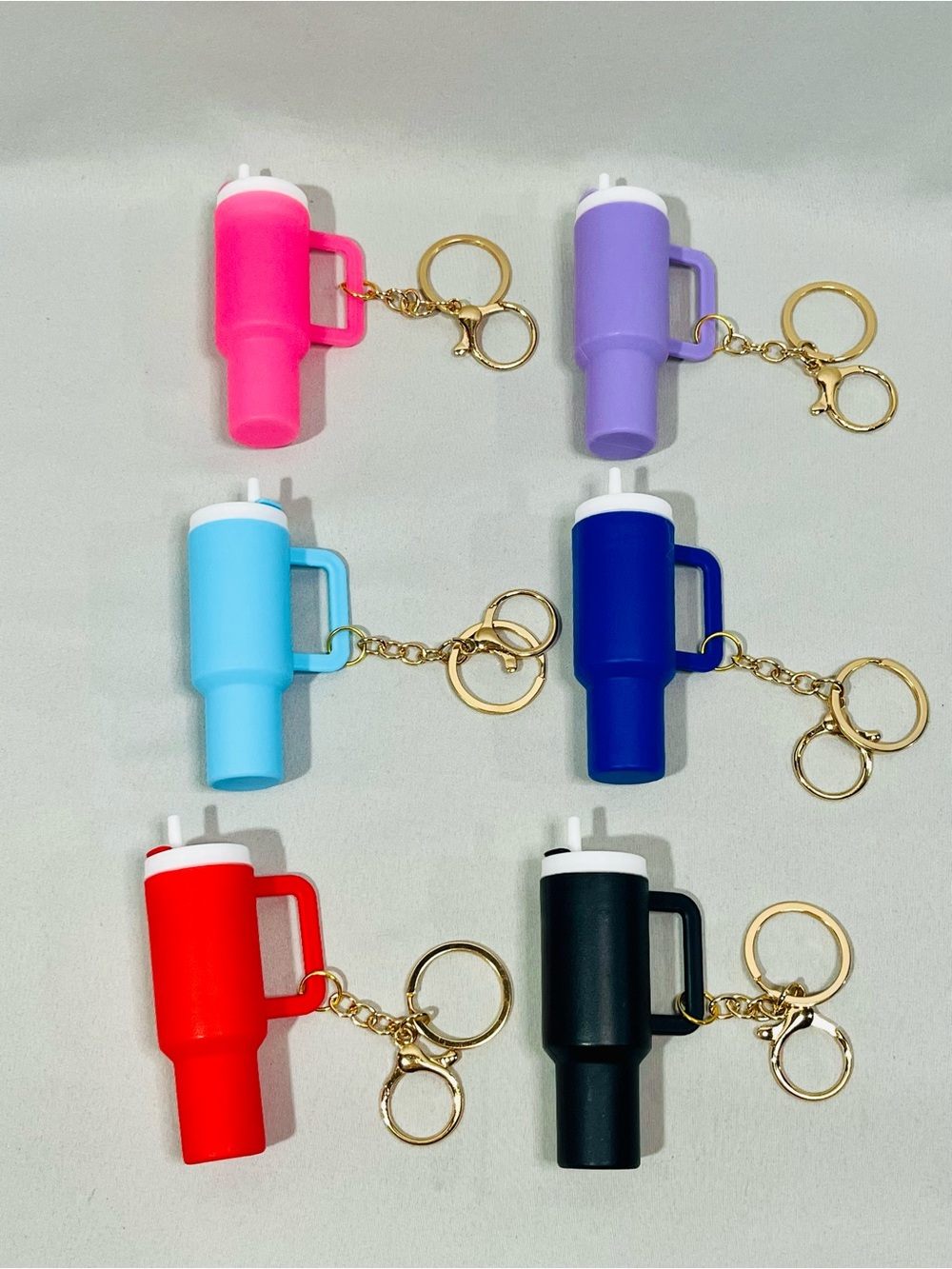 6 Pack Tumbler Keychain Set